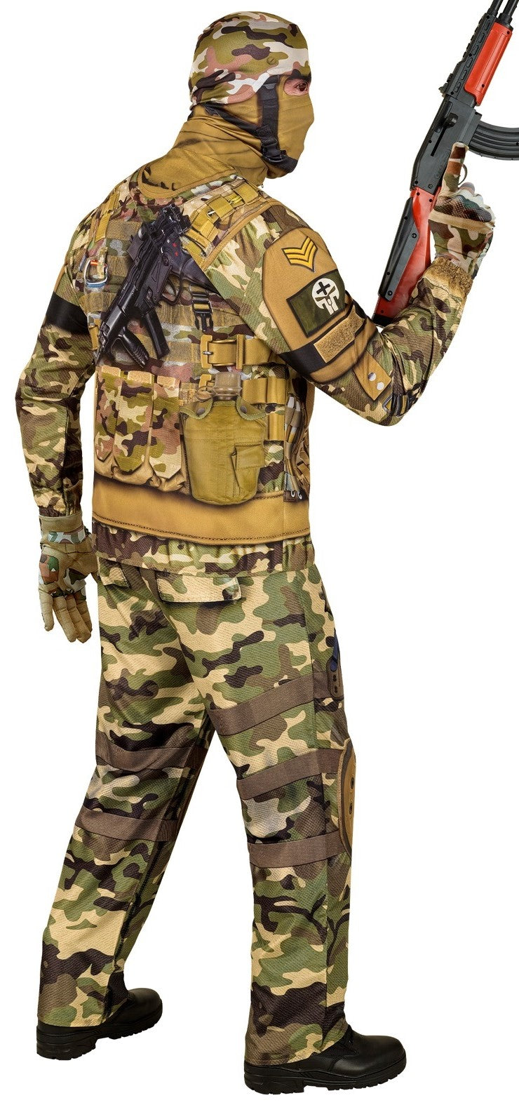 Disfraz de Soldado con Camuflaje Militar para Hombre Militares y Soldados Widmann